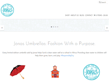 Tablet Screenshot of jonasumbrellas.com